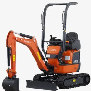Micro-escavadora Kubota U10-5 de raio zero.